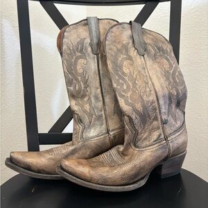 Freebird Woodland Pewter Cowboy Boots